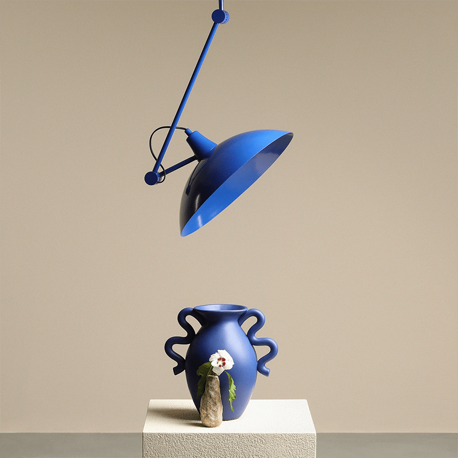 ADJUSTABLE WALL CEILING LIGHT MELOS COBALT - DYKE & DEAN