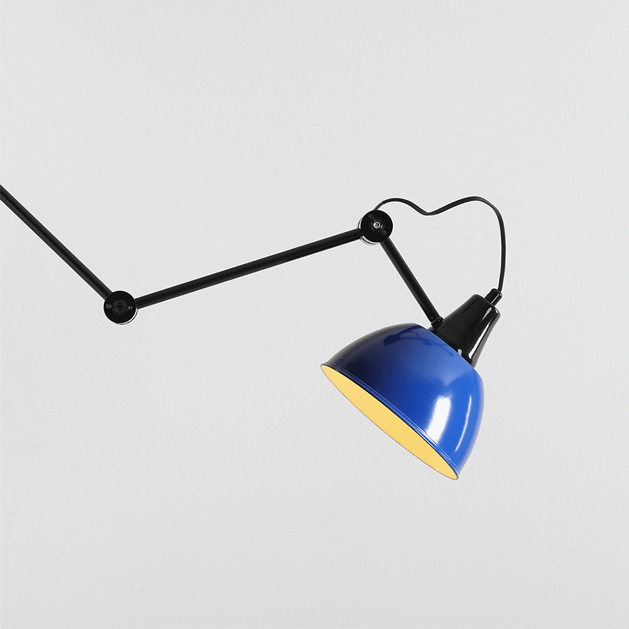 AIDA ADJUSTABLE ARM LIGHT SHADE COBALT - DYKE & DEAN