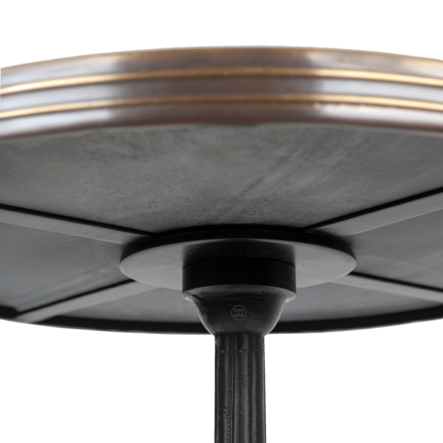 CARRARA WHITE CERAMIC FRENCH BISTRO TABLE 28” - DYKE & DEAN