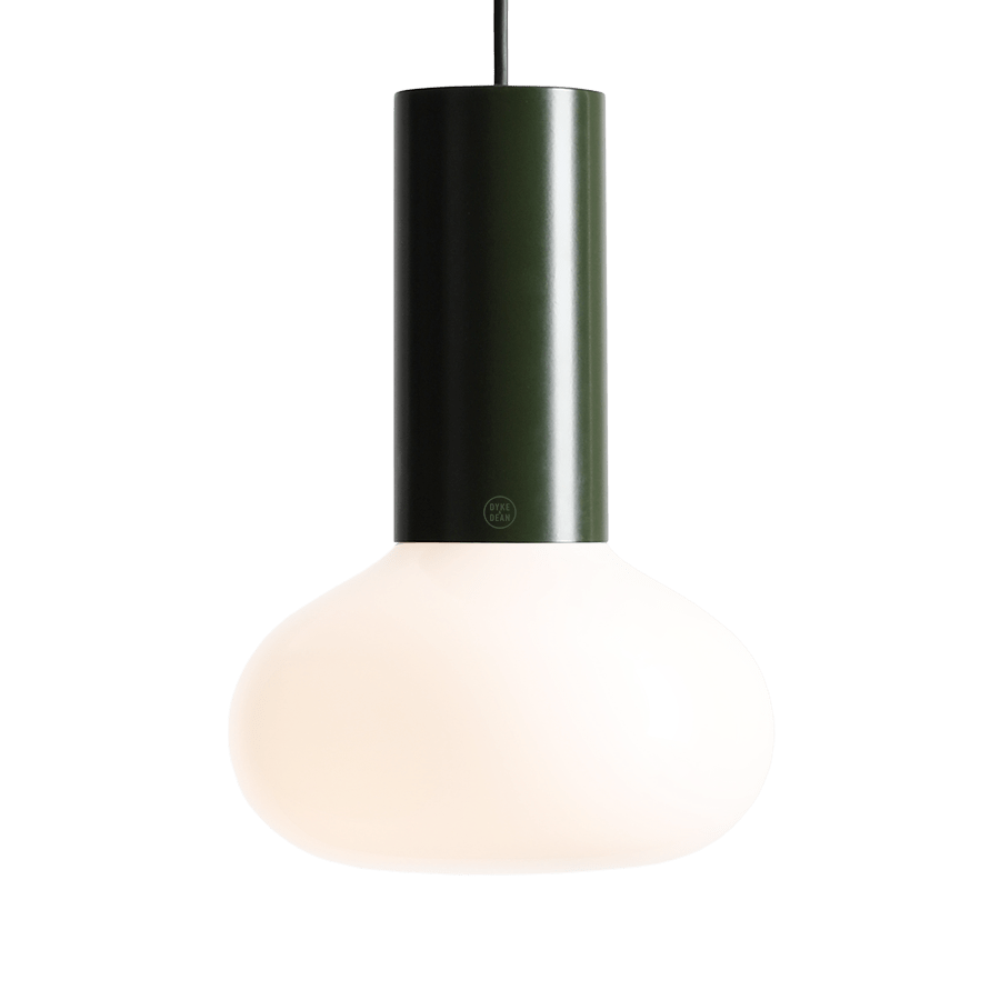 FLO OPAL GLASS ORB SMALL PENDANT LIGHT MOSS GREEN - DYKE & DEAN