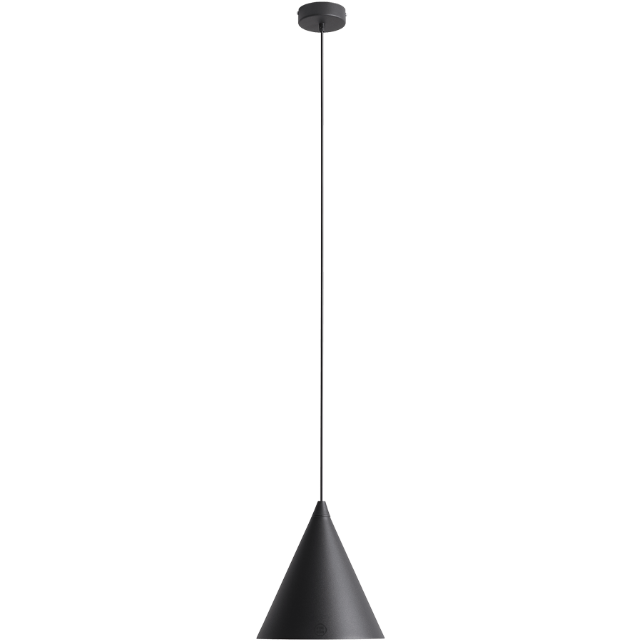 FORM CONE PENDANT SHADE LIGHT BLACK - DYKE & DEAN