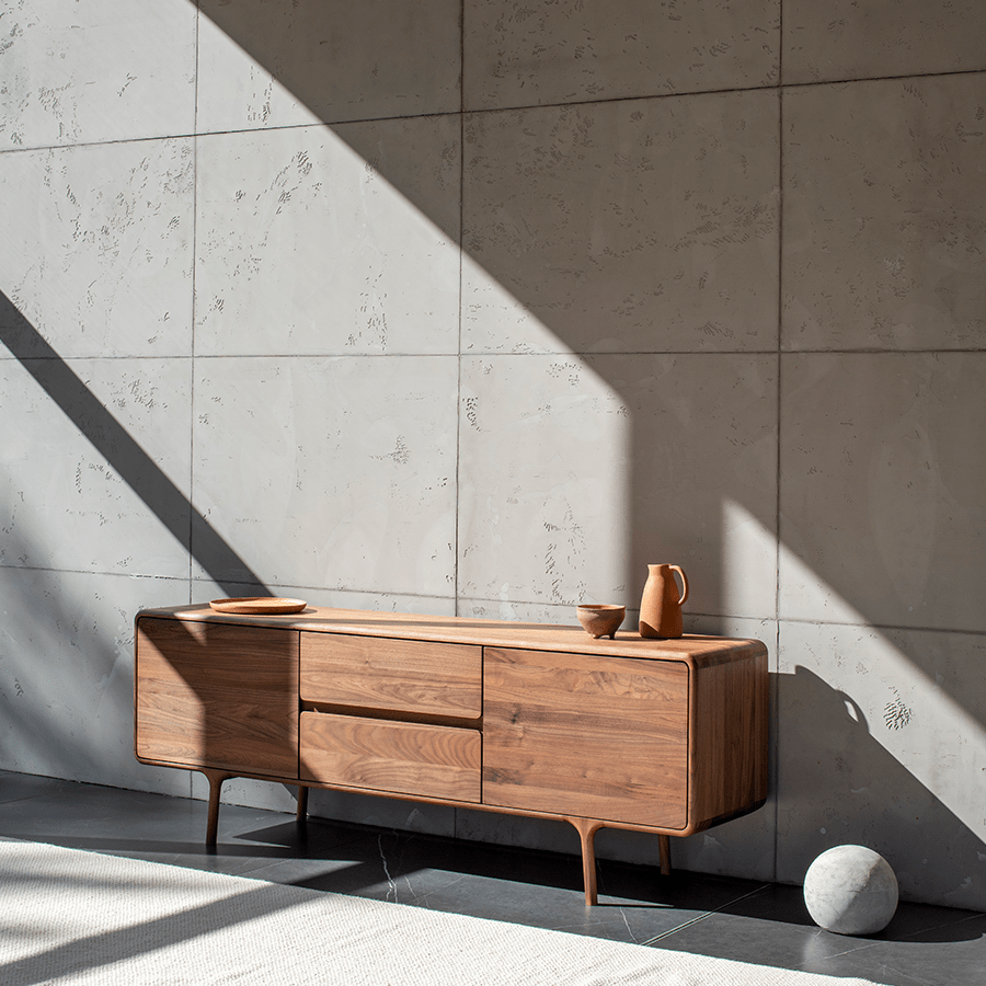 GAZZDA FAWN SIDEBOARD WALNUT 150 - DYKE & DEAN
