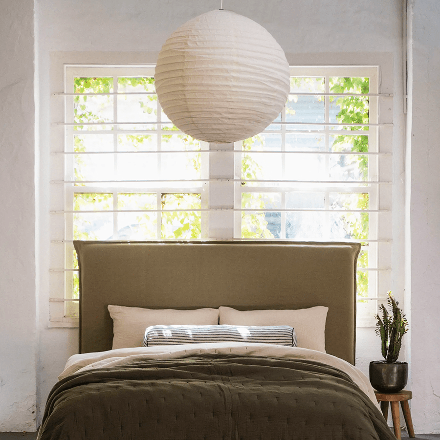 LUNA LINEN LIGHT SHADE 60CM - DYKE & DEAN