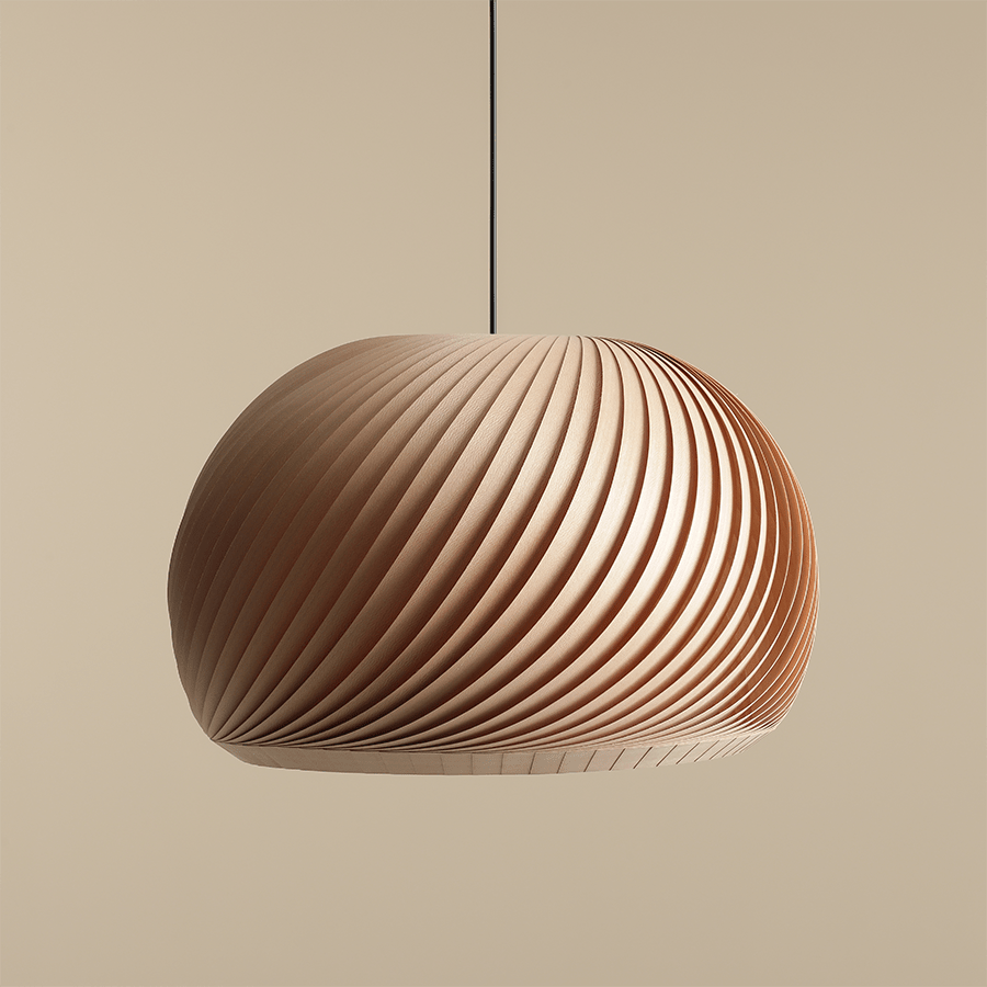 NATURE BEECH WOOD PENDANT LIGHT XL - DYKE & DEAN