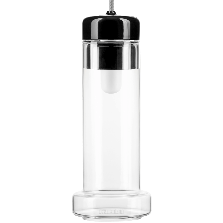 TUBA PORCELAIN CRYSTAL GLASS LIGHT PENDANTS - DYKE & DEAN