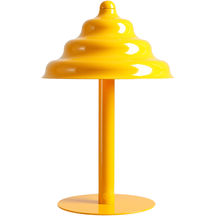 WAVE TABLE LIGHT YELLOW - DYKE & DEAN
