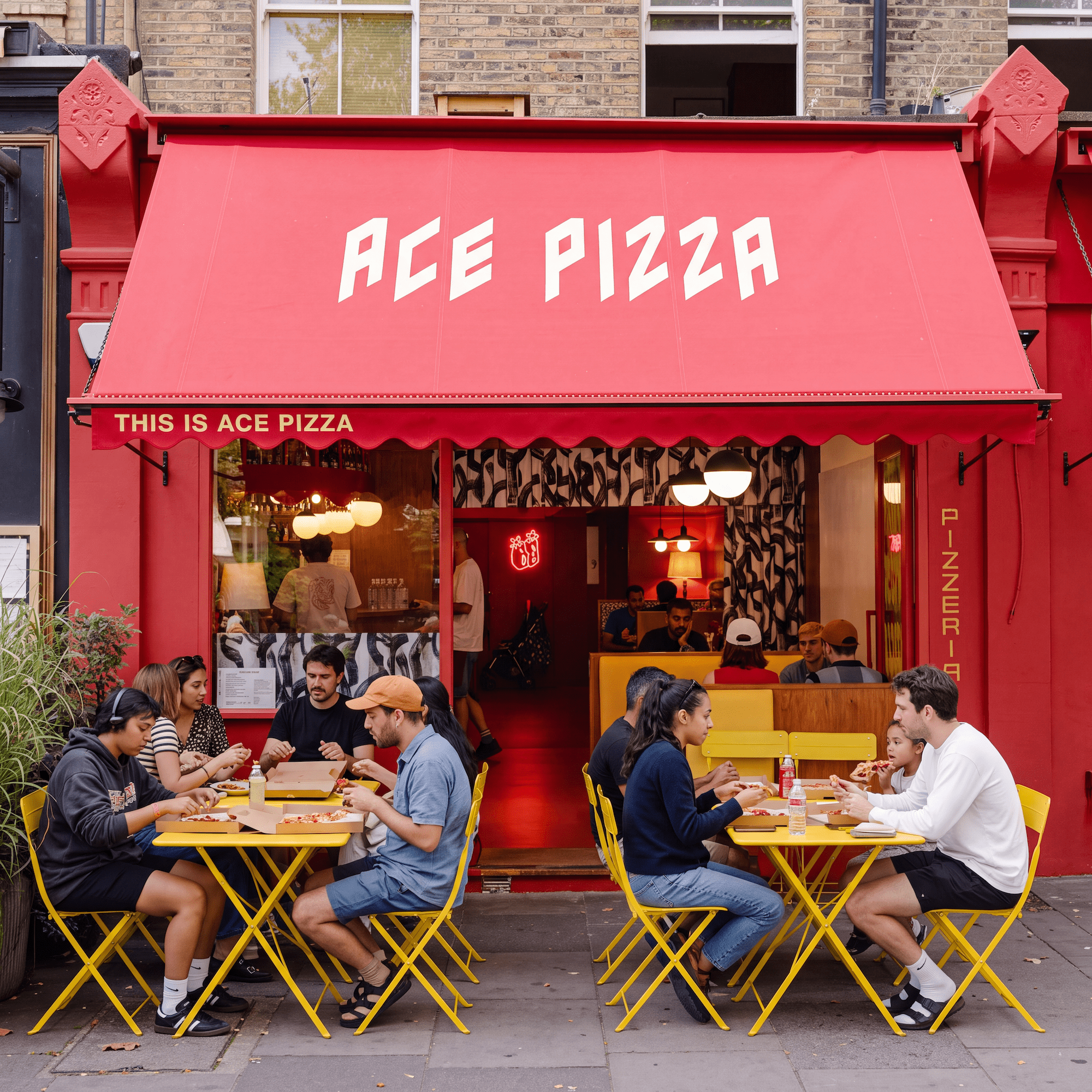 ACE PIZZA, VICTORIA PARK, LONDON | LIGHTING SUPPLY BY DYKE & DEAN - DYKE & DEAN