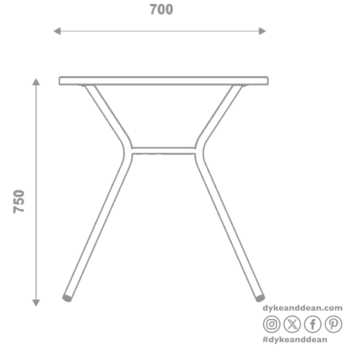 ADICO ALVA SQUARE TABLE