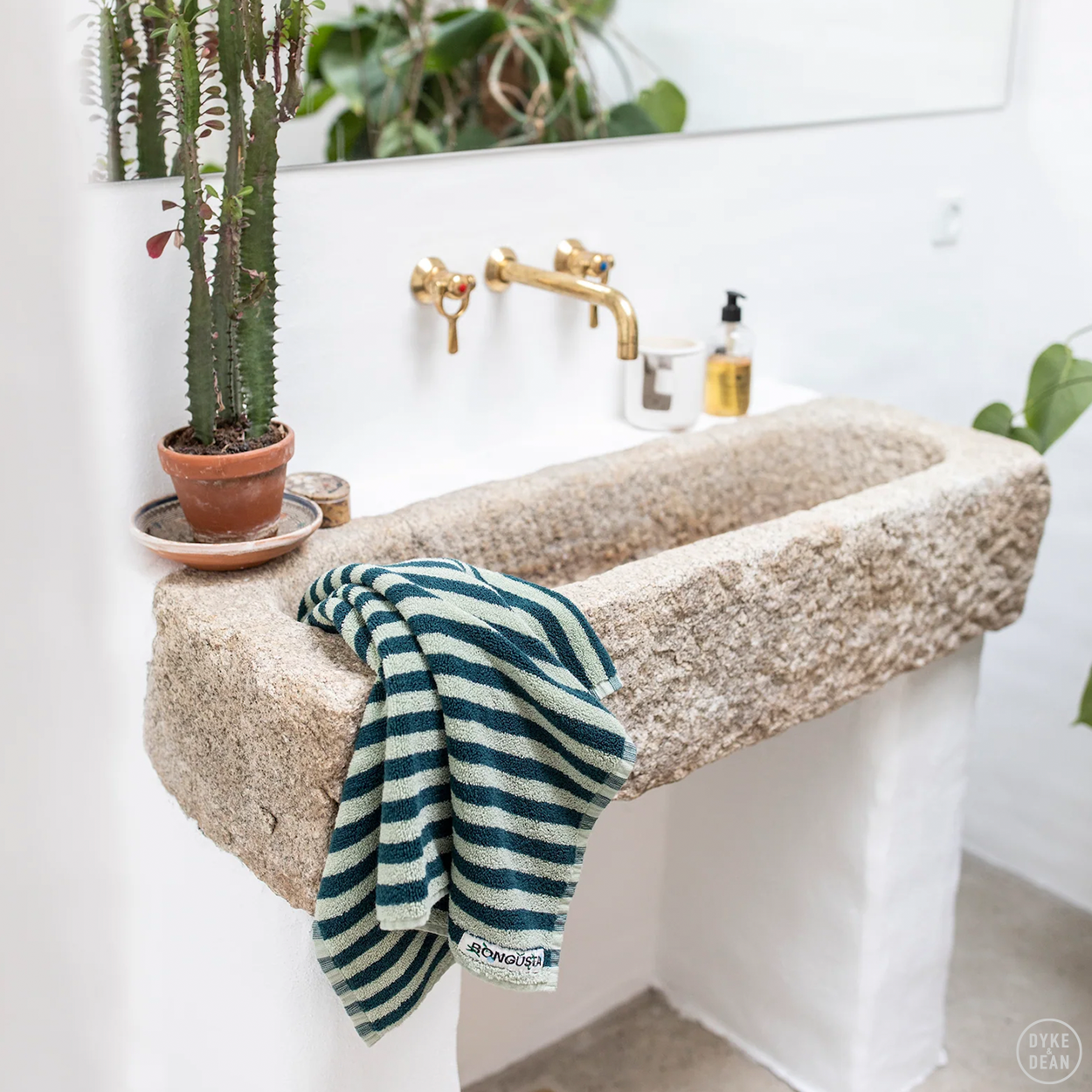 NARAM BATH TOWELS SEA FOAM & DEEP TEAL