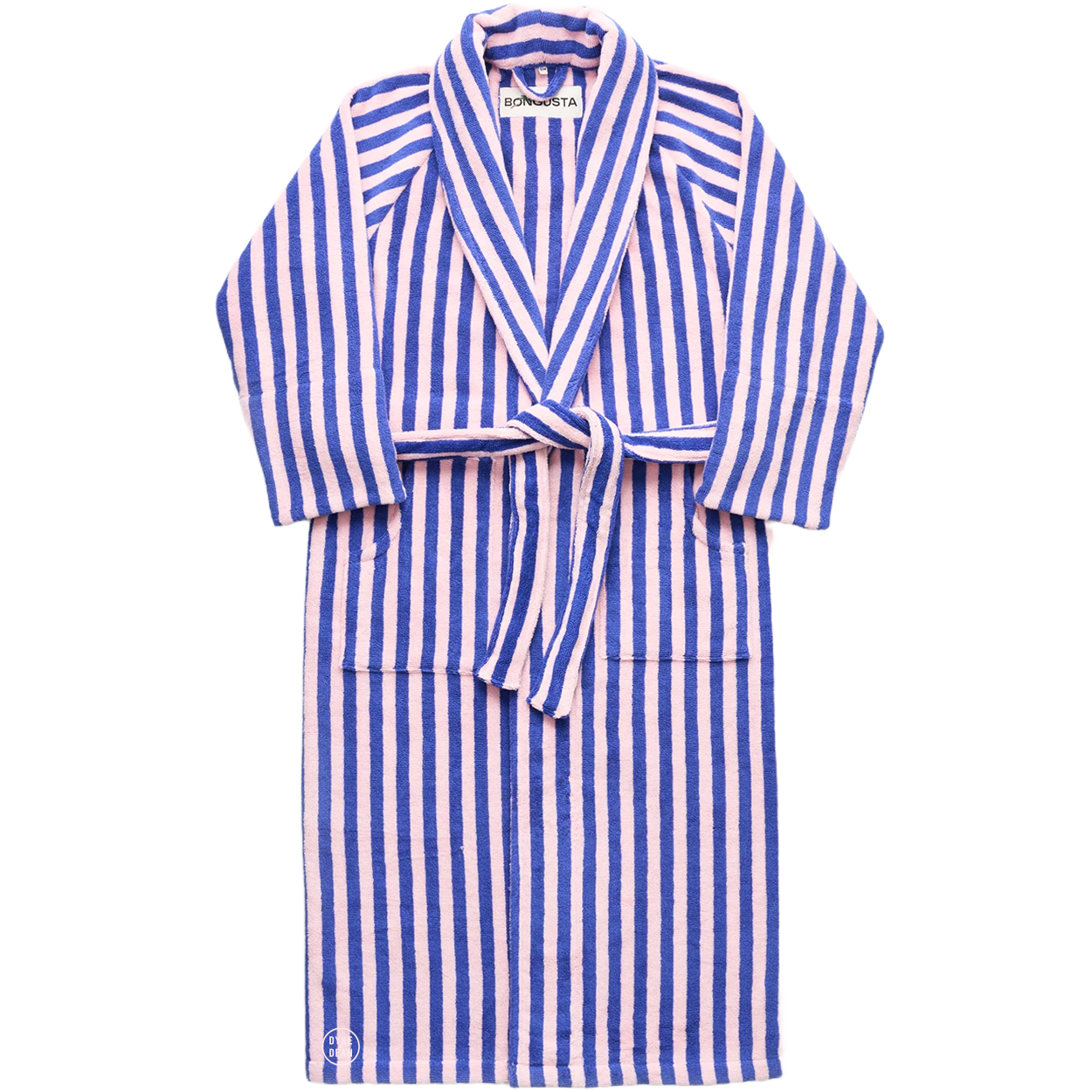 NARAM BATH ROBE DAZZLING BLUE & ROSE