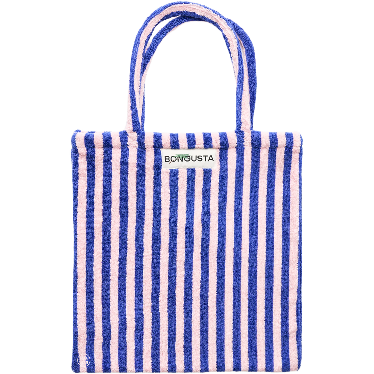 TOWEL FABRIC TOTE BAG DAZZLING BLUE & ROSE