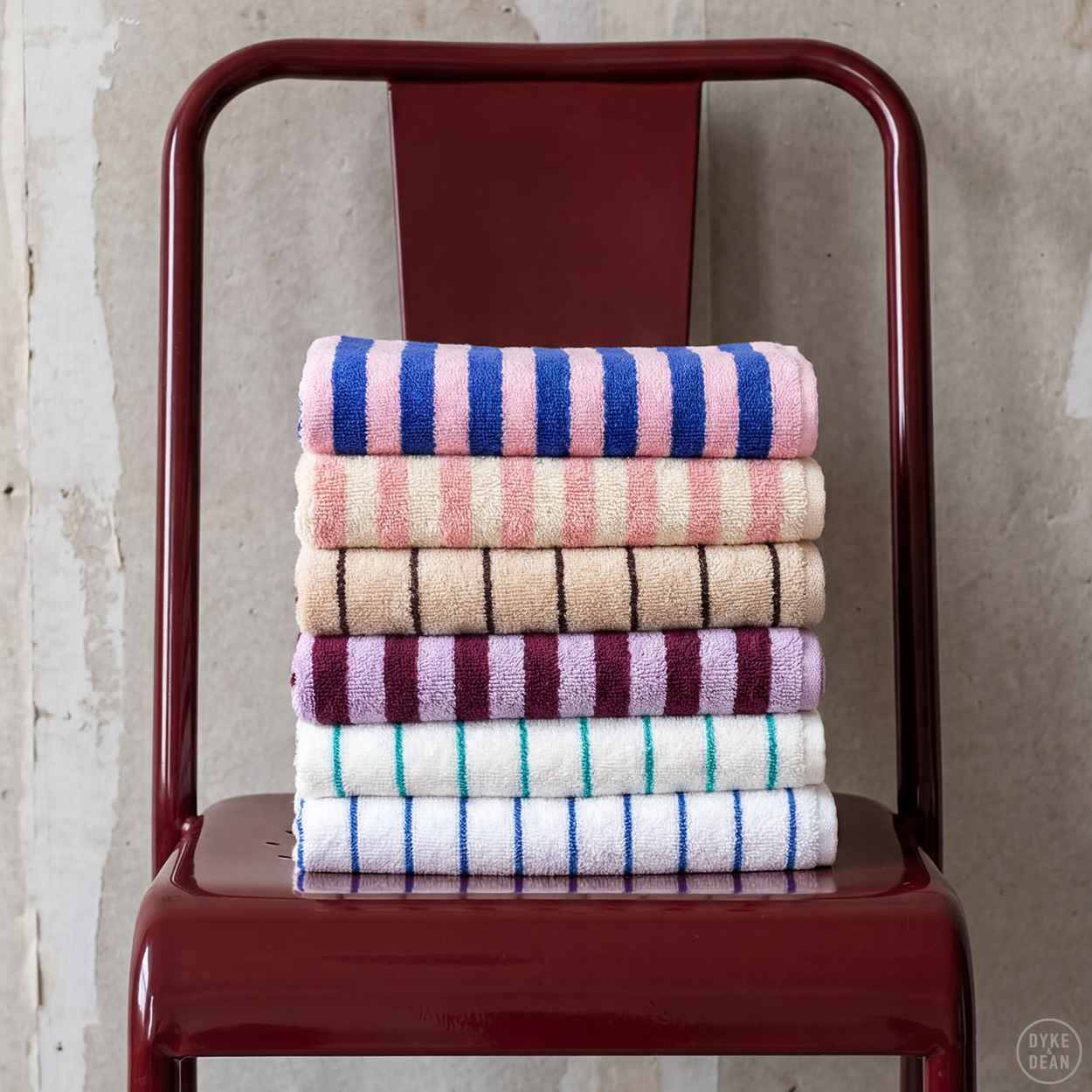 NARAM BATH TOWELS DAZZLING BLUE & ROSE
