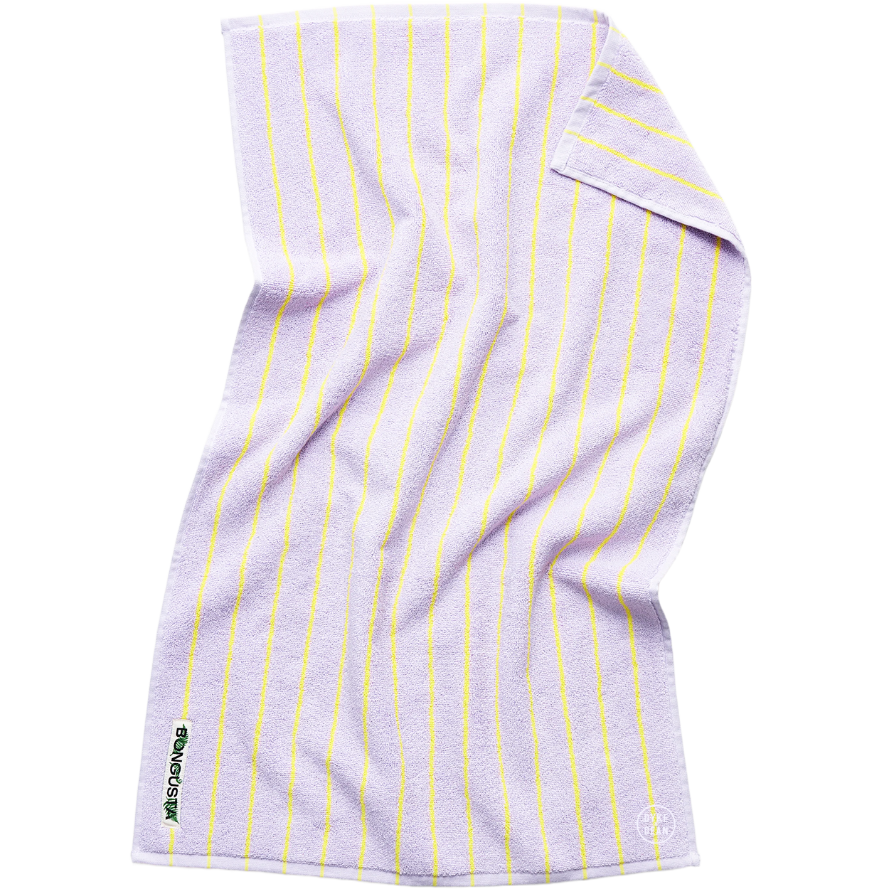NARAM BATH TOWELS LILAC & NEON YELLOW