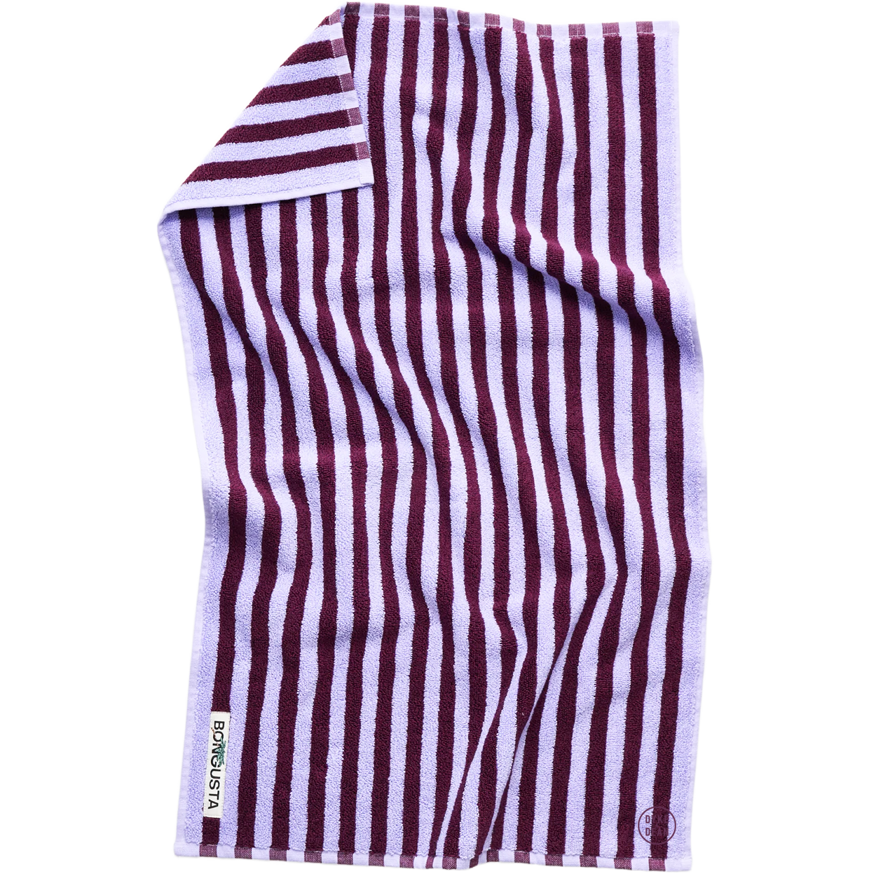 NARAM BATH TOWELS WINE & LAVENDER BLUE