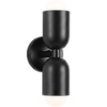 DOUBLE WALL SCONCE LIGHT BLACK