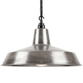 DYKE & DEAN PENDANT LAMPSHADE RAW METAL WITH HOOK & CHAIN SET