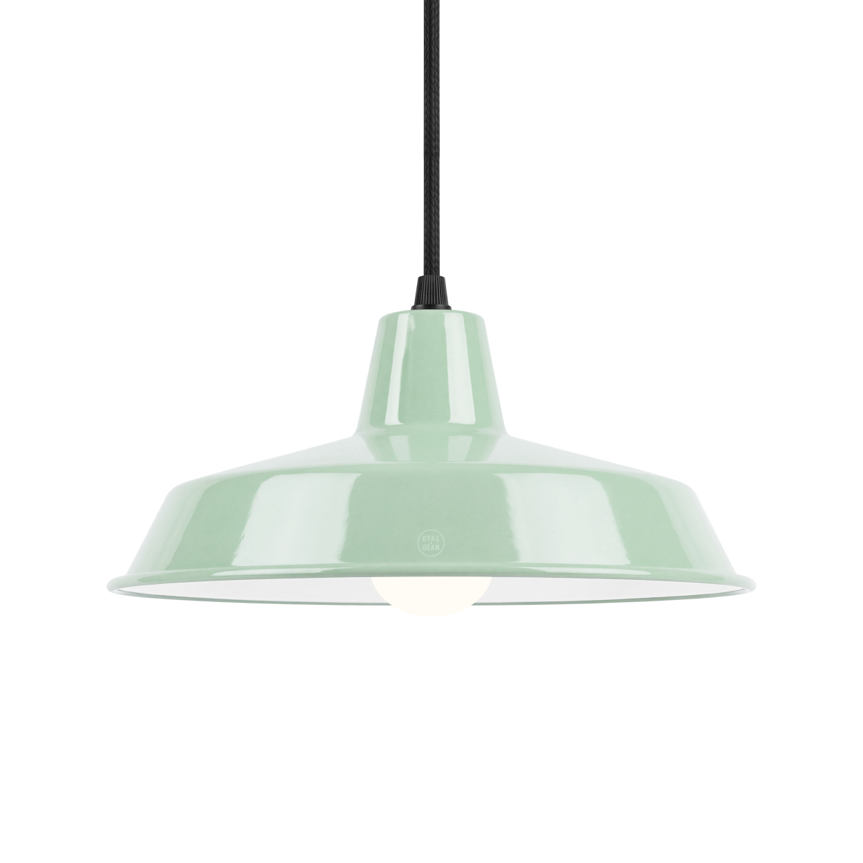 DYKE & DEAN SMALL PENDANT LAMPSHADE MINT GREEN E14 BULB HOLDER