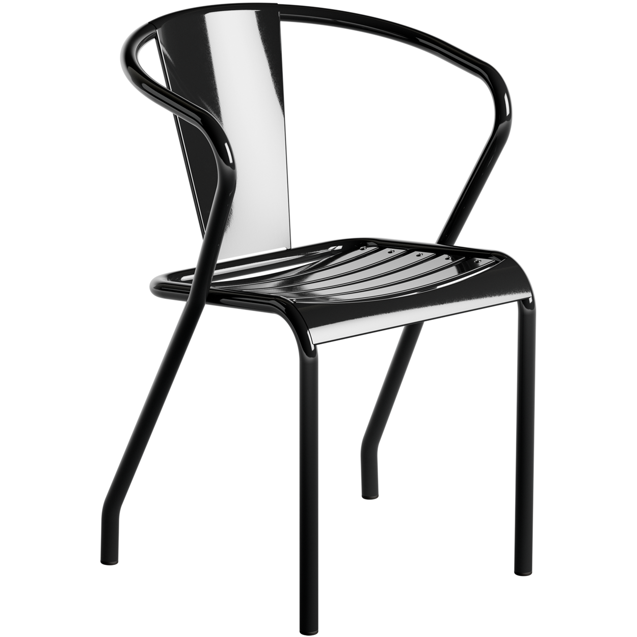 TOLIX UD SLATTED ARMCHAIR