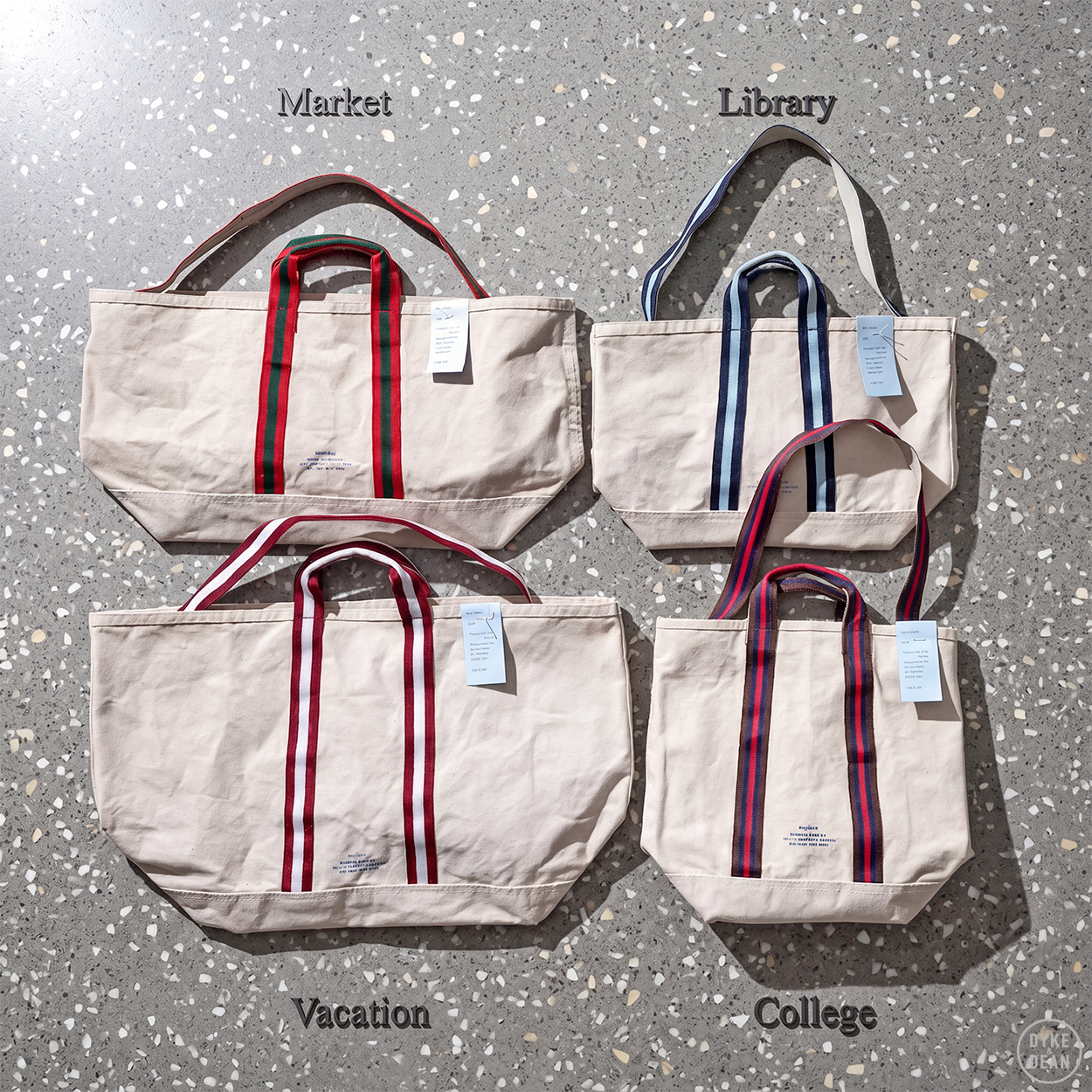 COLLEGE MARKET TOTE BAG
