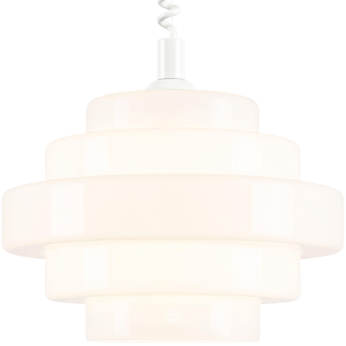 SMALL BAUHAUS OPALINE RETRACTABLE CORD LIGHT
