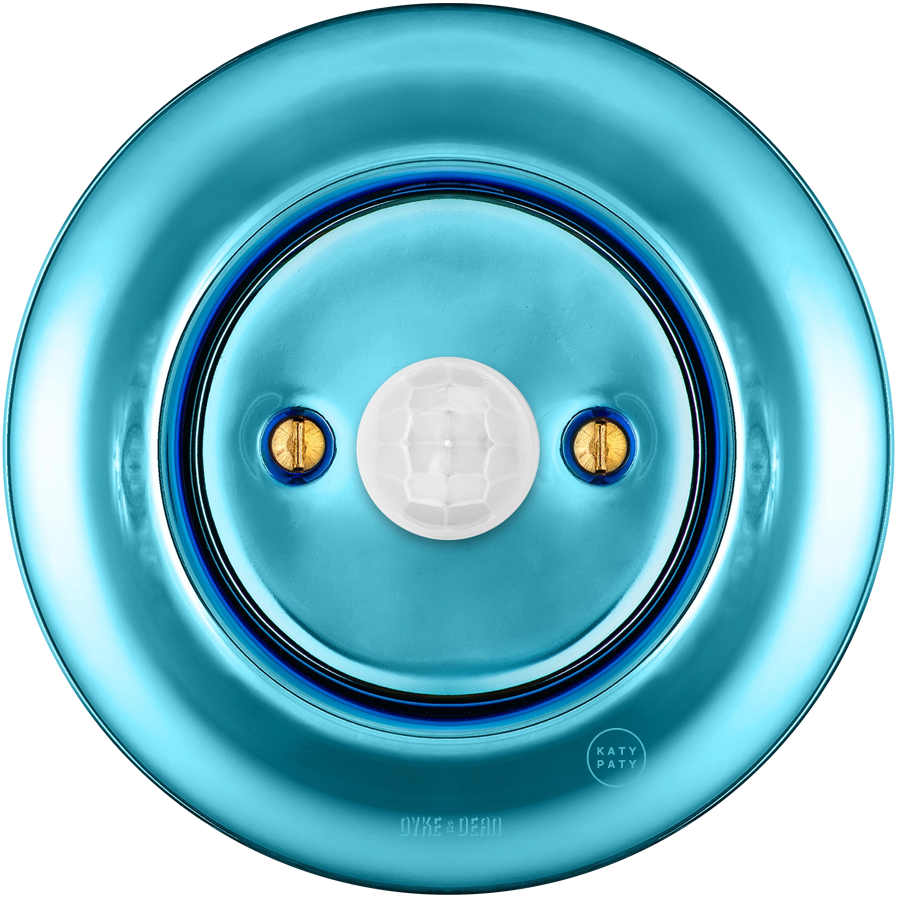 WANDSTECKDOSE AUS PORZELLAN GRAU UK