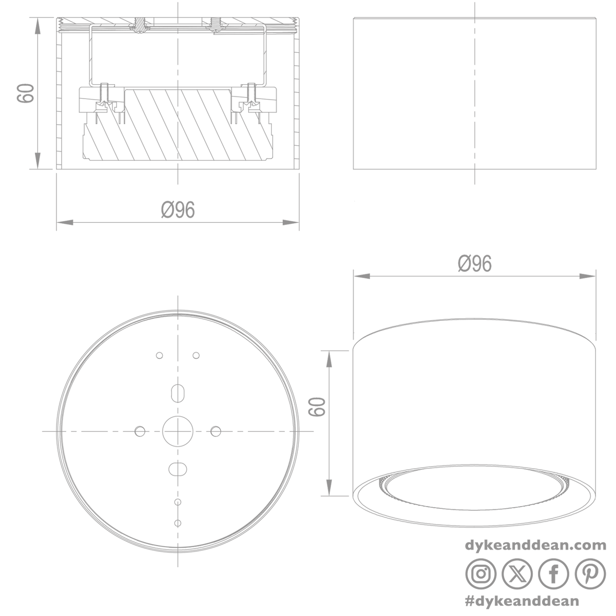 DECKENPUCK HELLBRONZE