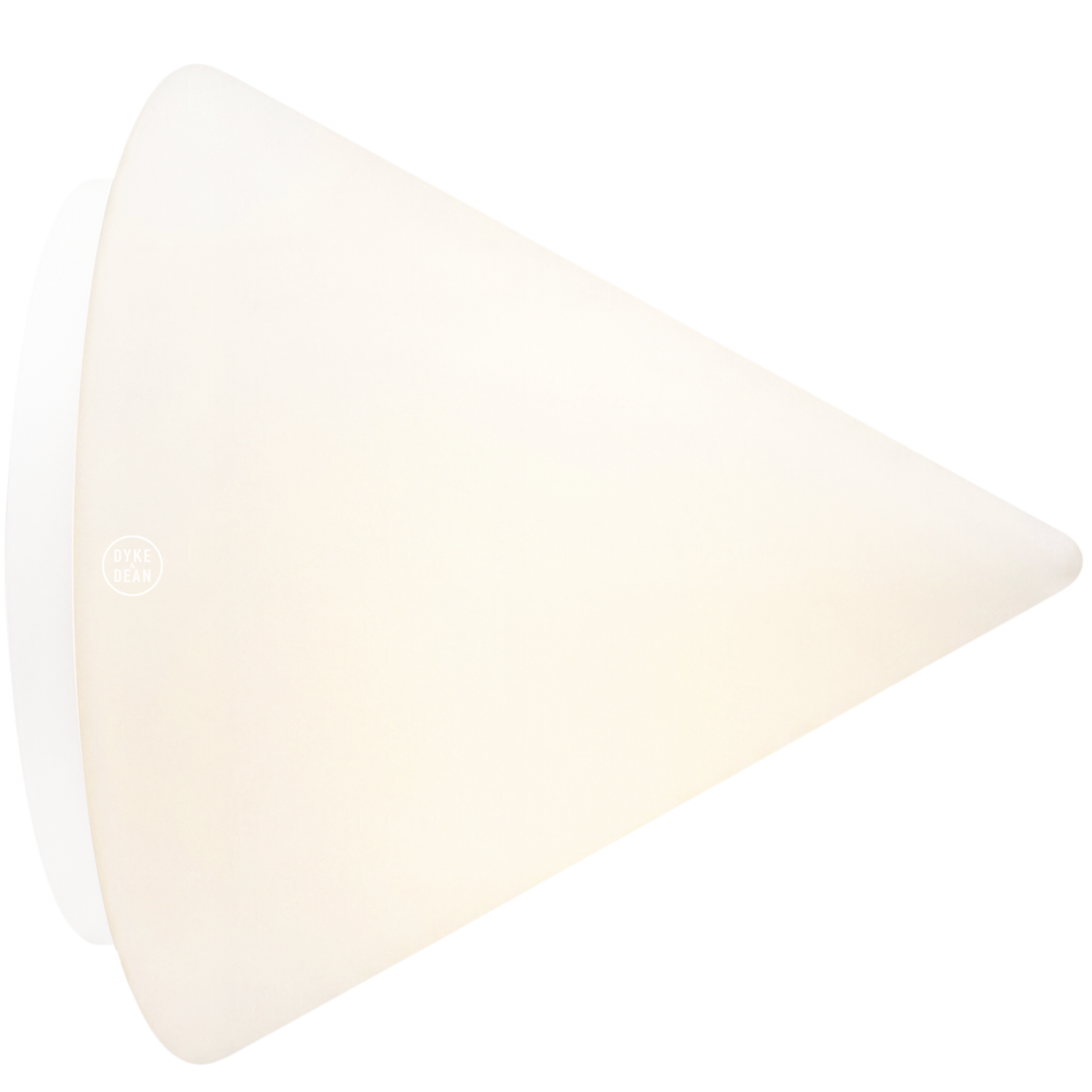 WHITE PYRAMID GLASS LIGHT LARGE