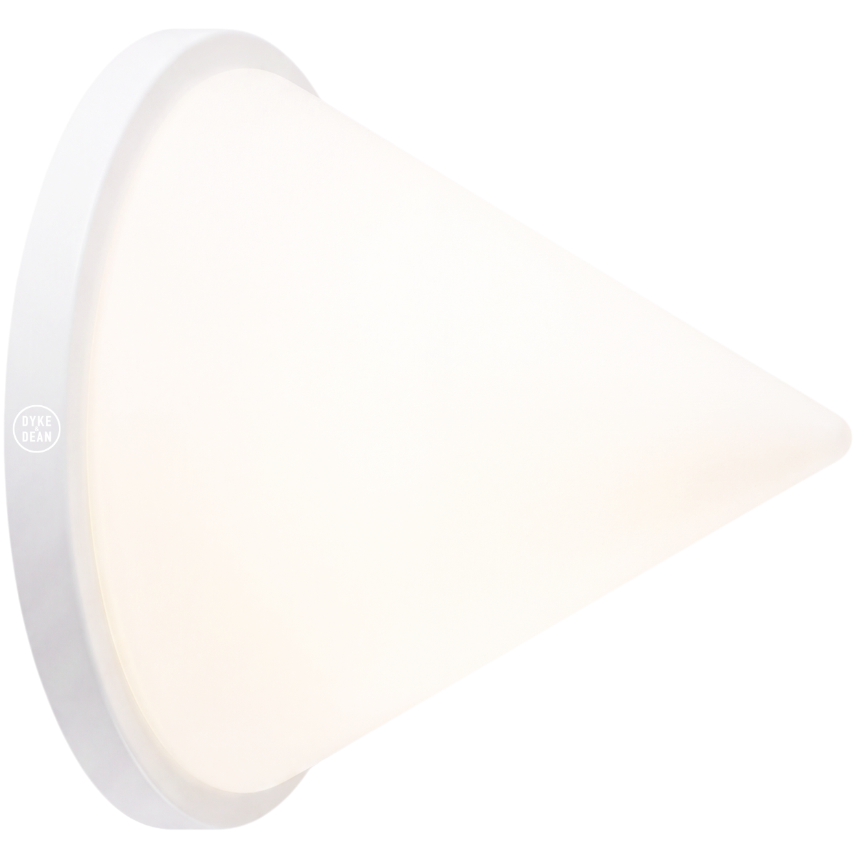 WHITE PYRAMID GLASS LIGHT