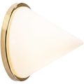 BRASS PYRAMID GLASS LIGHT
