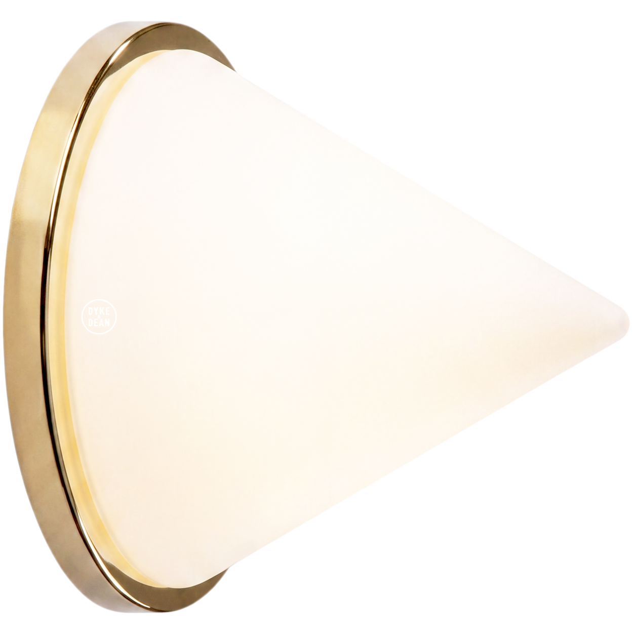 BRASS PYRAMID GLASS LIGHT