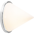 CHROME PYRAMID GLASS LIGHT