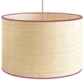 RAFFIA TRIM NATURAL SHADE E27 DRUM PFLAUMENRIM