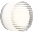 RIPPLE SCONCE WALL & CEILING LIGHT CAST GLASS CLEAR