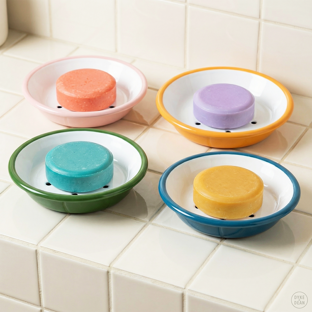 EMAILLE SEIFENSCHALE ORANGE