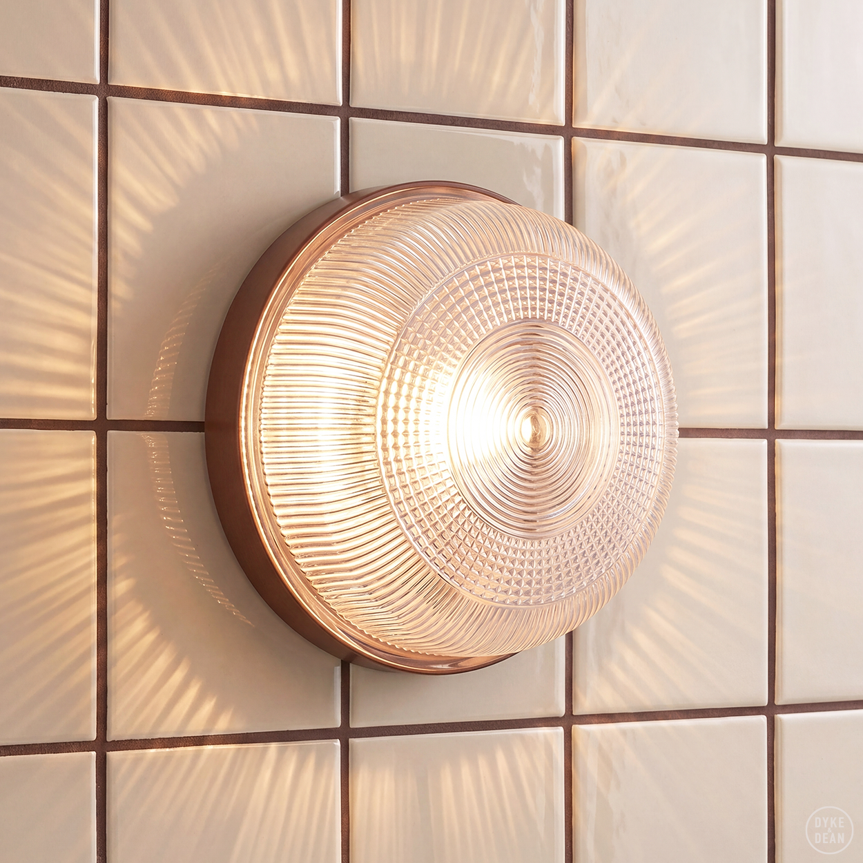 BROWN INDUSTRIAL ROUND WALL & CEILING BULKHEAD LIGHT