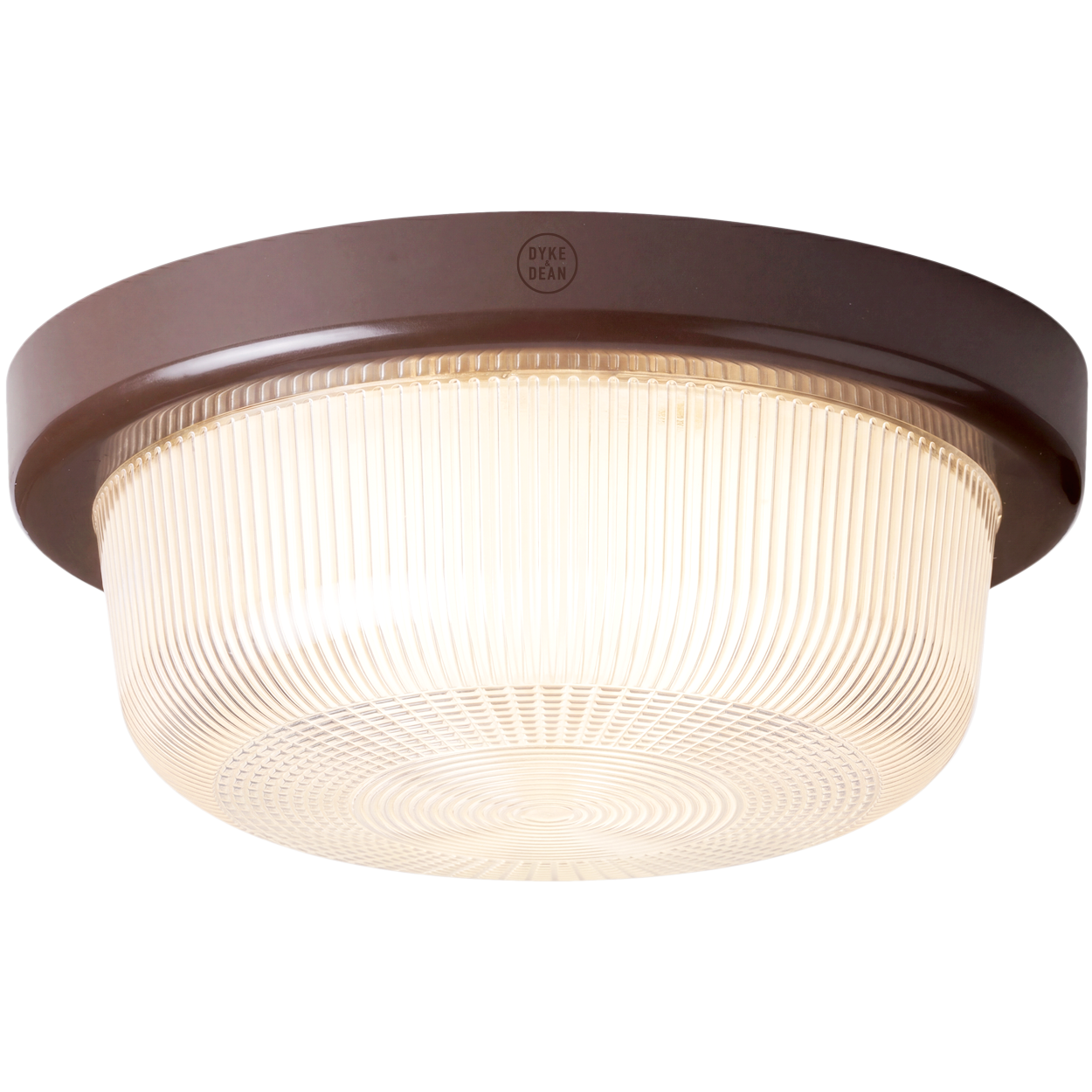 BROWN RIM ROUND WALL & CEILING BULKHEAD LIGHT
