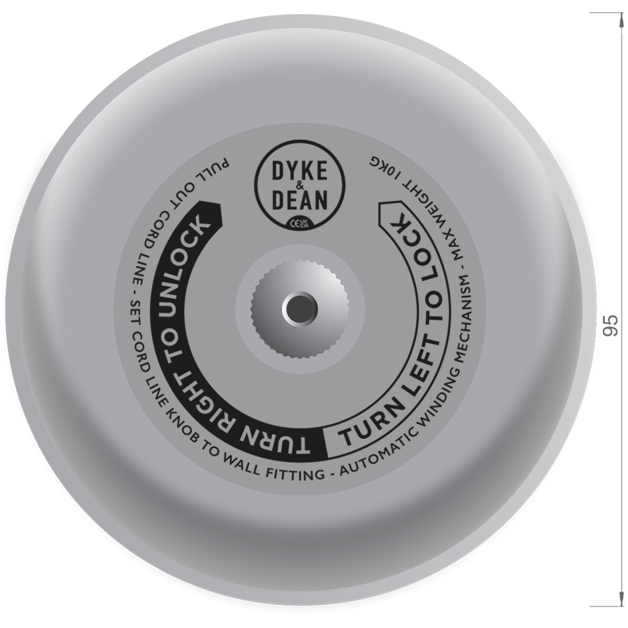 AUSZIEHBARE HOTEL-KLEIDERLEISE AUS GEBÜRSTETEM MESSING