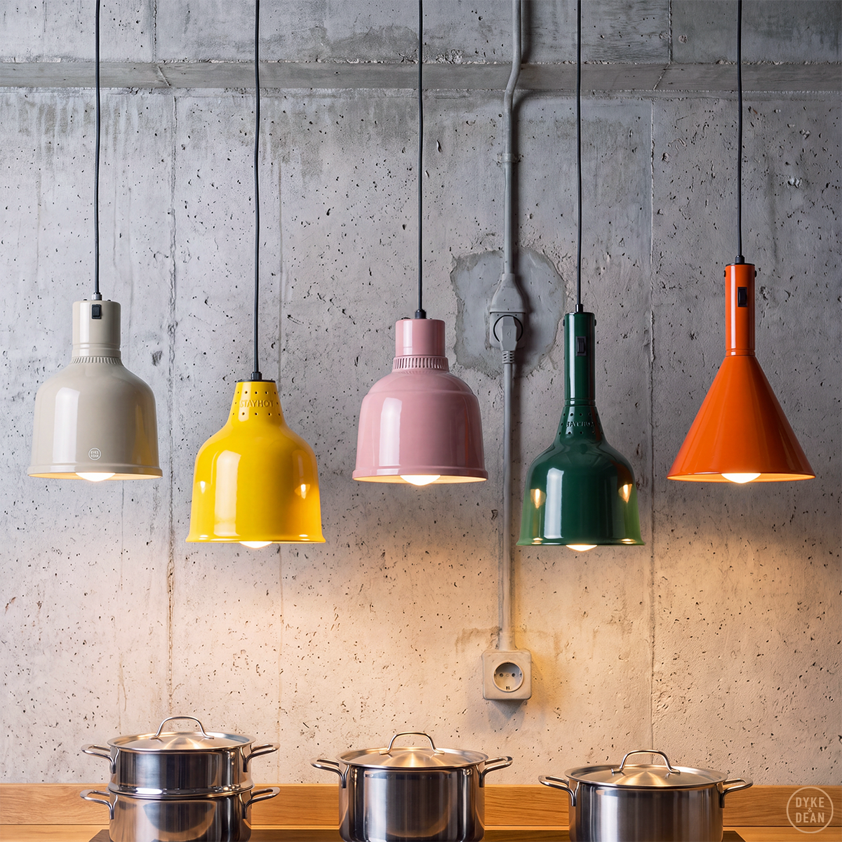 Stay hot heat lamp pendant focus MS cord colour
