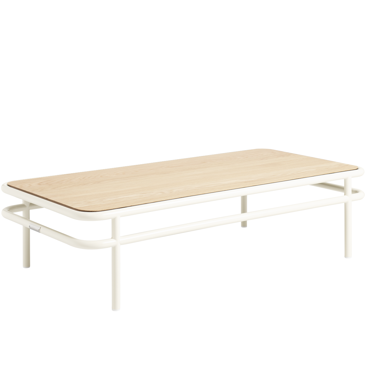 TOLIX UD NATURAL OAK TOP COFFEE TABLE 120x60