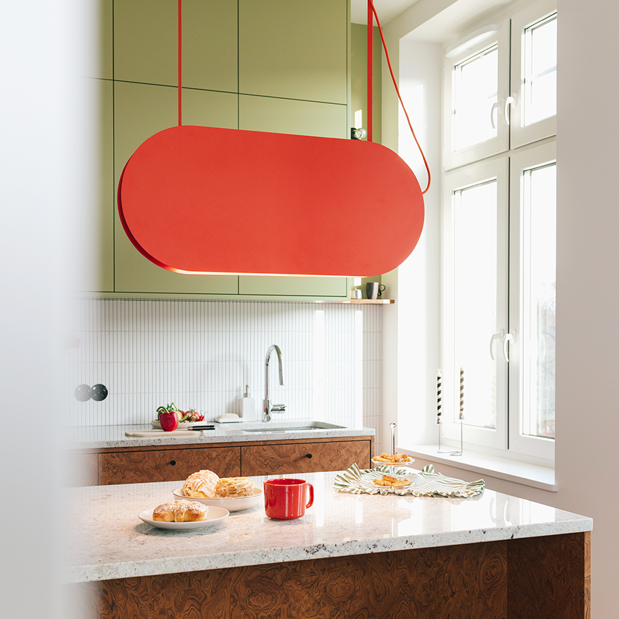 MALUMI A SUSPENSION PENDANT LIGHT OLIVE GREEN