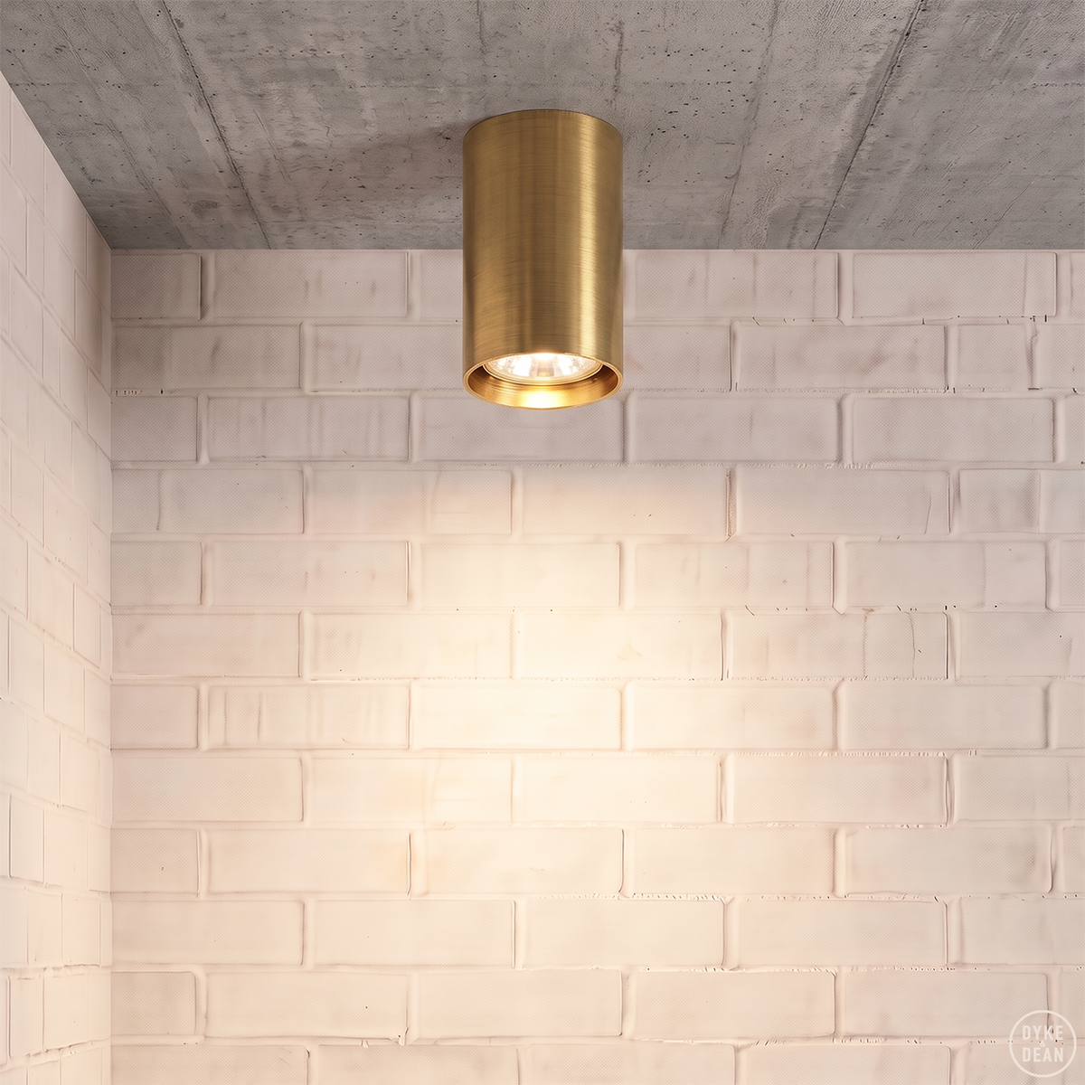 DECKENZYLINDER-SPOT-LAMPE MESSING
