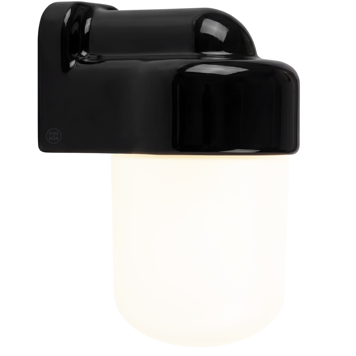 BLACK FROSTED PORCELAIN WATERPROOF SAUNA WALL LIGHT