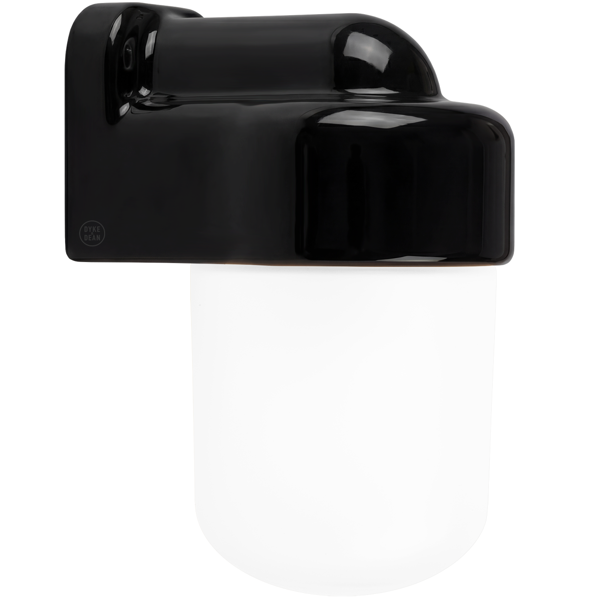 BLACK FROSTED PORCELAIN WATERPROOF SAUNA WALL LIGHT