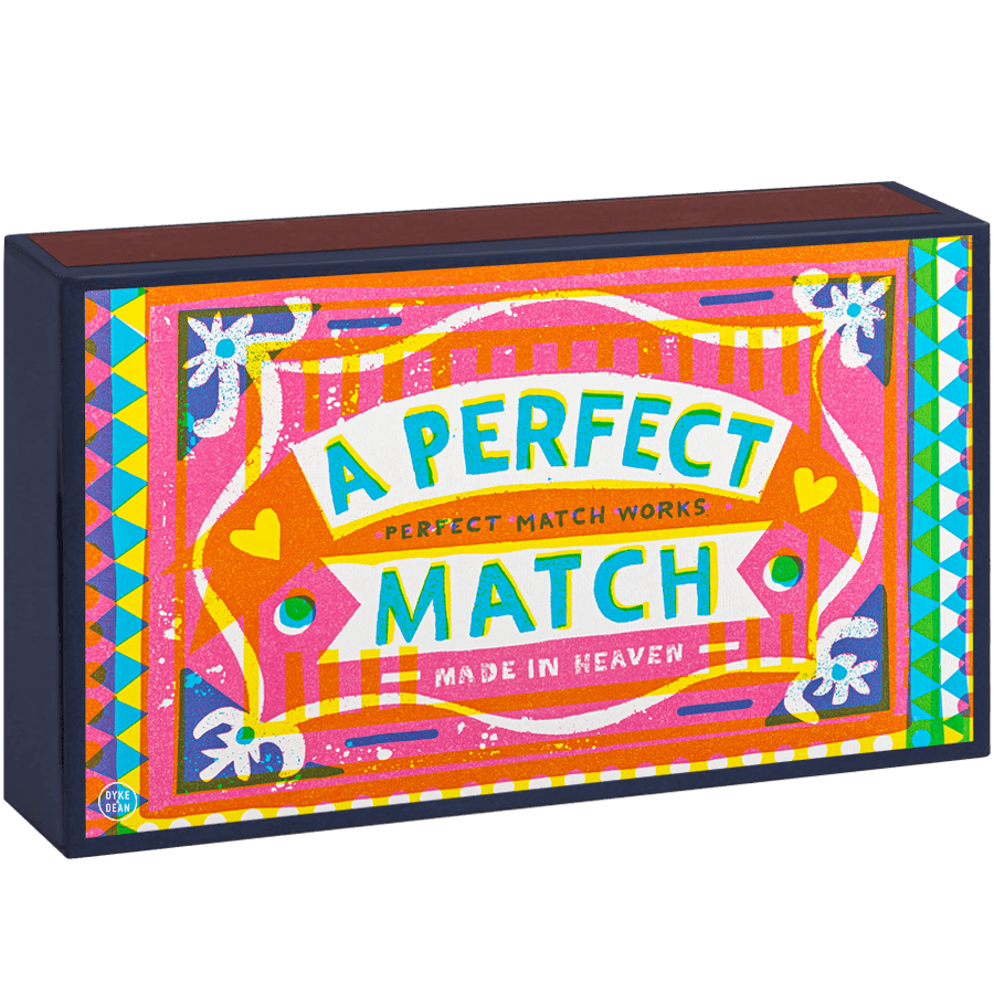 A PERFECT MATCH GIANT LUXURY SAFETY MATCHES - DYKE & DEAN