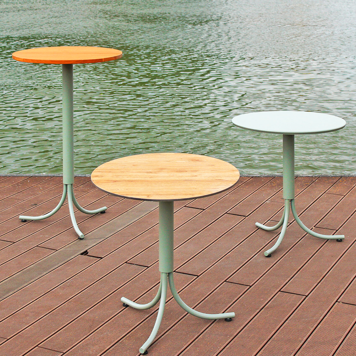 ADICO MAR FOLDING TABLE WOOD TOP - DYKE & DEAN