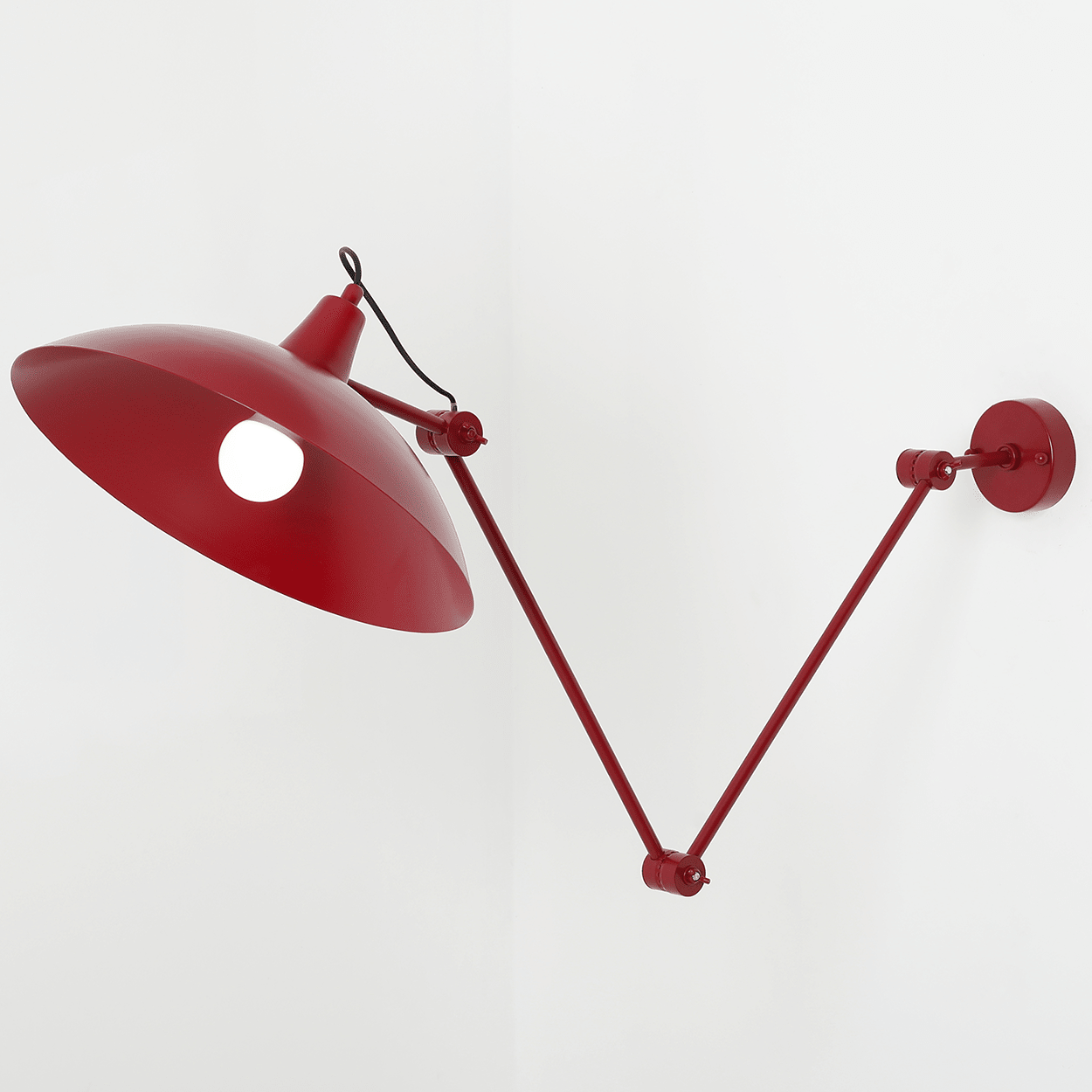 ADJUSTABLE WALL CEILING LIGHT MELOS RED - DYKE & DEAN