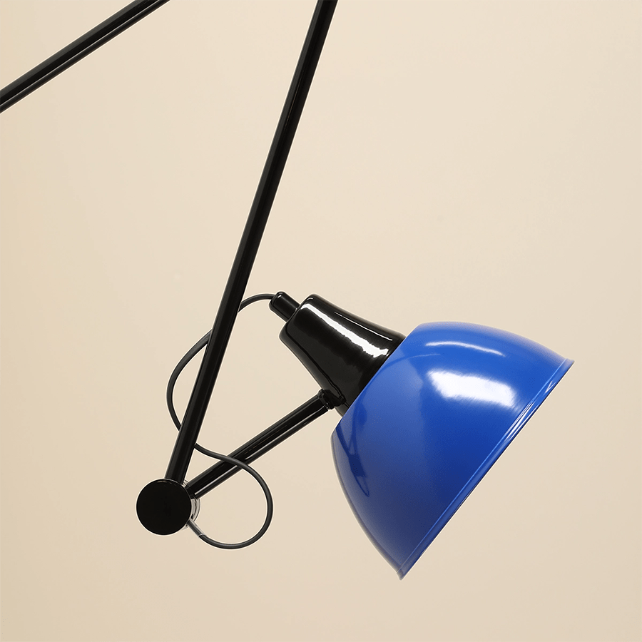 AIDA WALL AND CEILING ADJUSTABLE ARM LIGHT SHADE COBALT - DYKE & DEAN