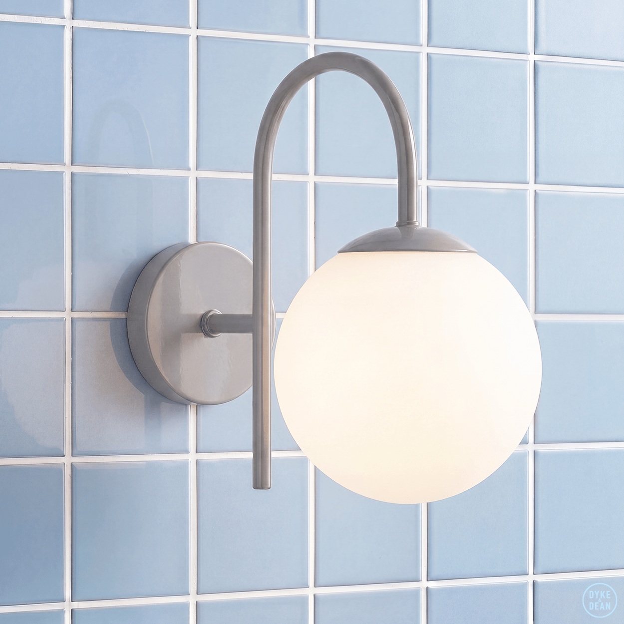 ARC WALL LIGHT LARGE GLOBE - DYKE & DEAN