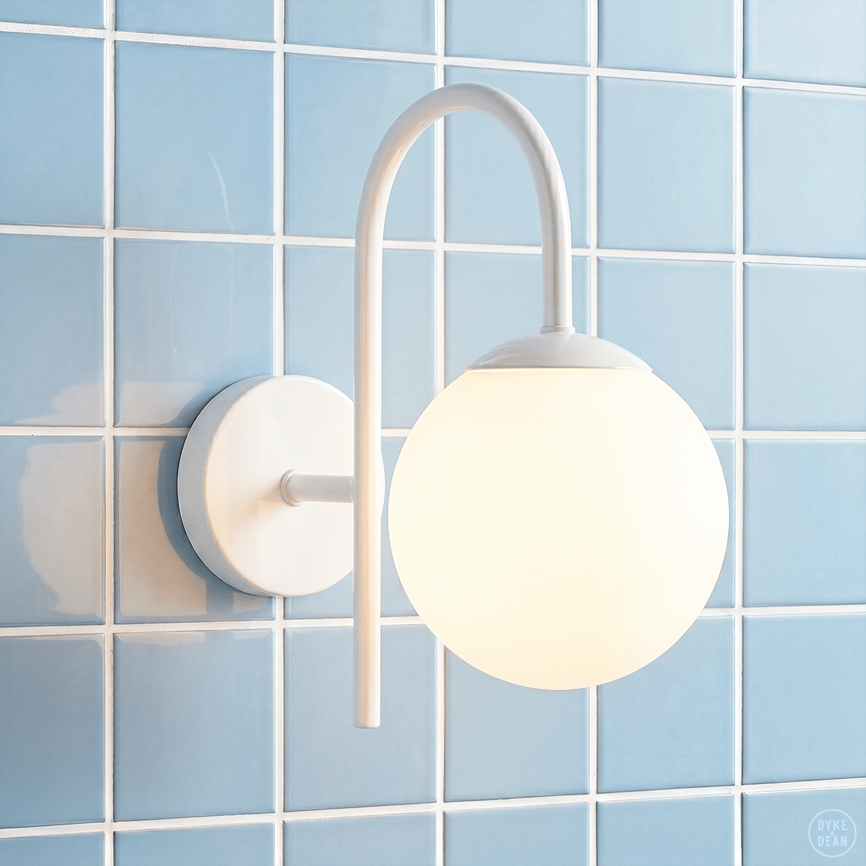 ARC WALL LIGHT SMALL GLOBE - DYKE & DEAN