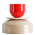 ARTERA PENDANT DISC LIGHT RED BEIGE - DYKE & DEAN